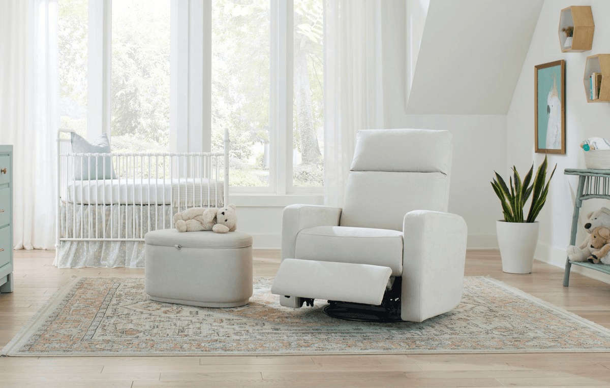 white nursery chair