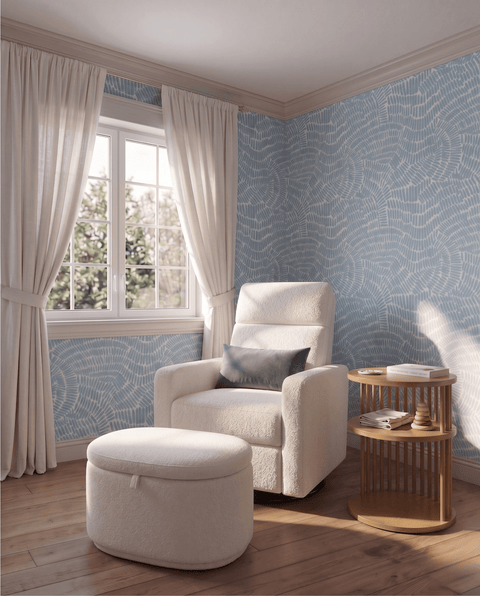 The Glider Plus + Ottoman + Lumbar Pillow + Side Table
