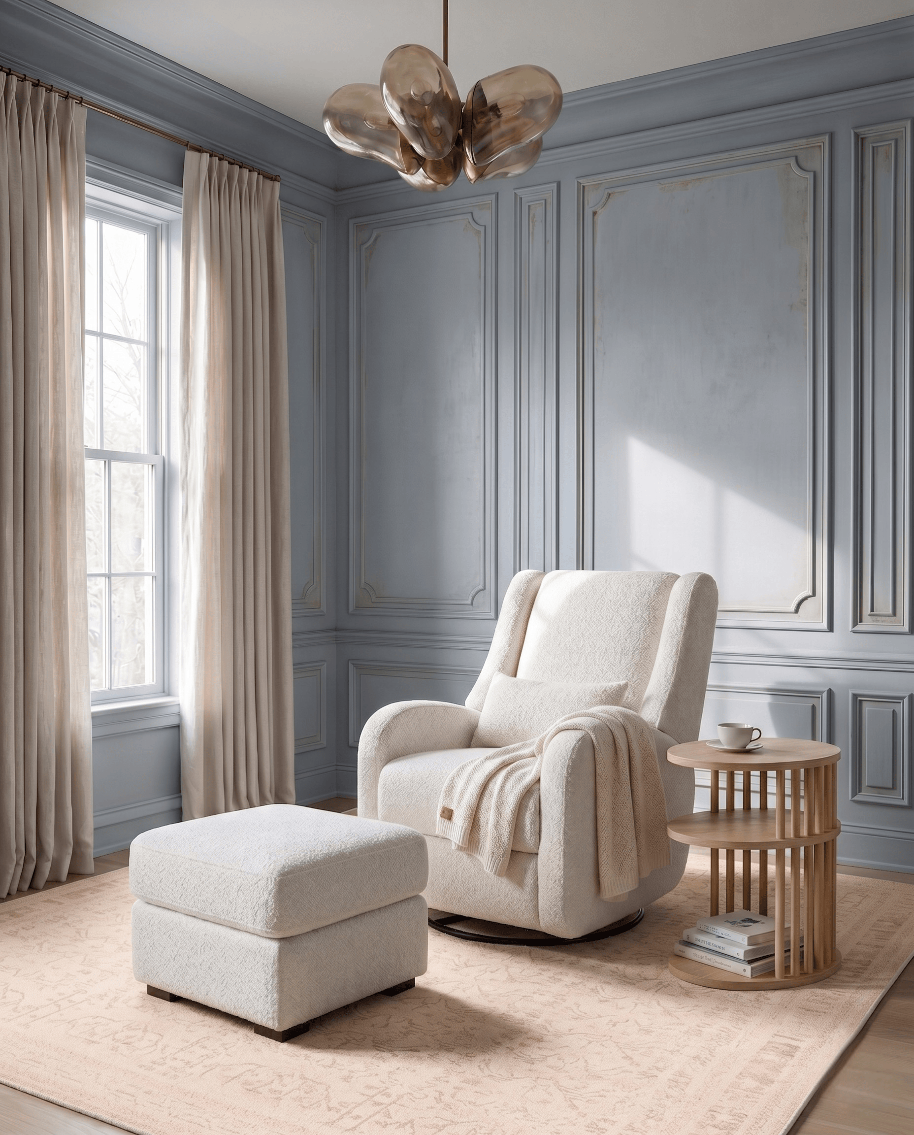 The Charleston Plus + Gliding Ottoman + Lumbar Pillow
