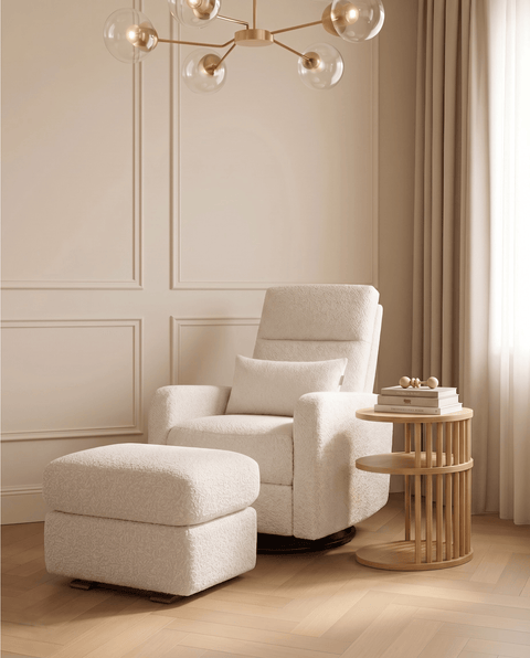 The Glider Plus + Gliding Ottoman + Side Table + Lumbar Pillow