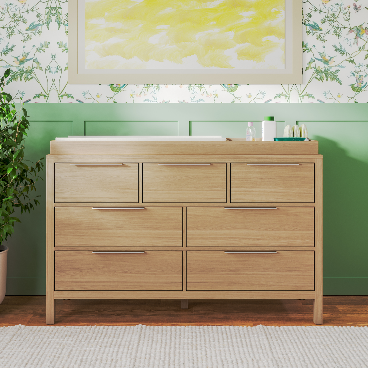 Natural wood dresser baby online