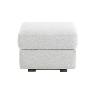 The Gliding Ottoman | Boucle White