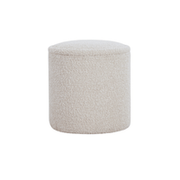 The Petite Storage Ottoman - Boucle Creme