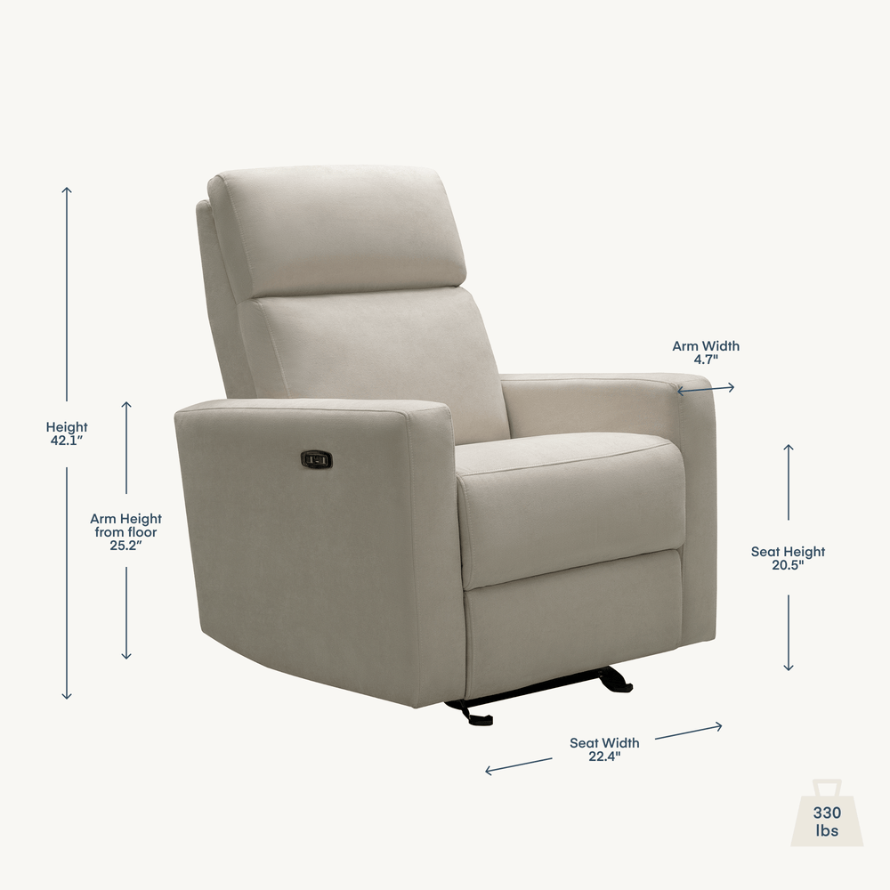 Luxury Power Nursery Glider Recliner Nurture&