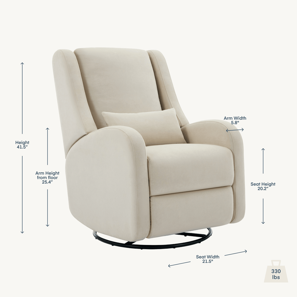 The Wingback Plus Best Rated Nursery Glider Recliner Nurture&