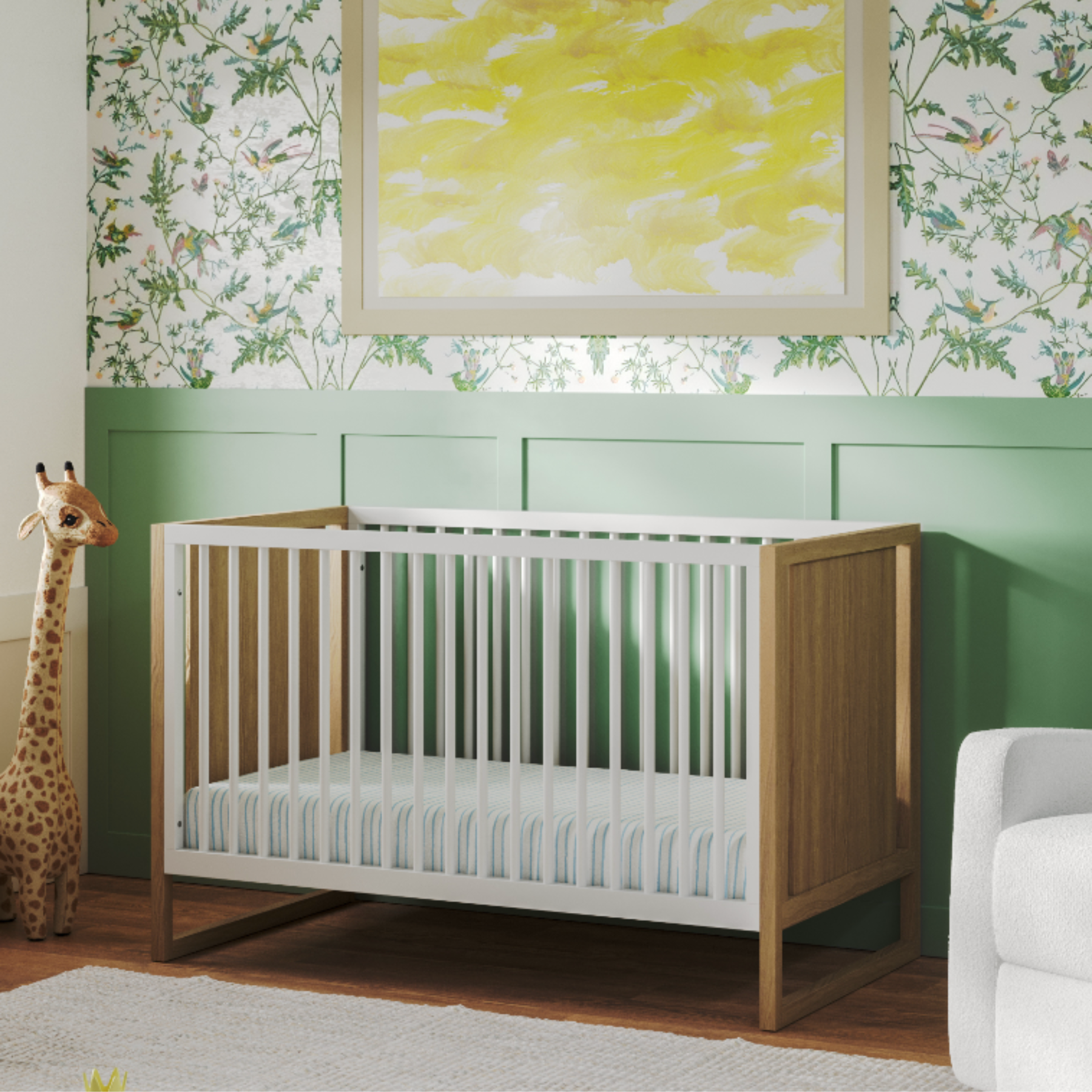 Wrought iron top crib safety